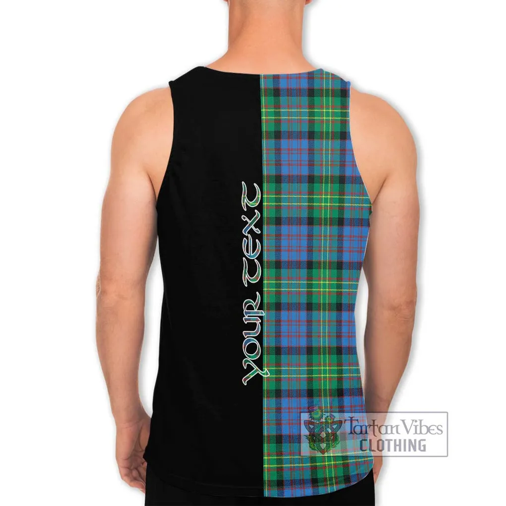 Bowie Ancient Tartan Men's Tank Top with Family Crest and Half Of Me Style