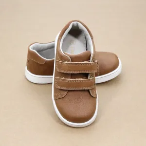 Boys Kyle Double Velcro Leather Sneaker