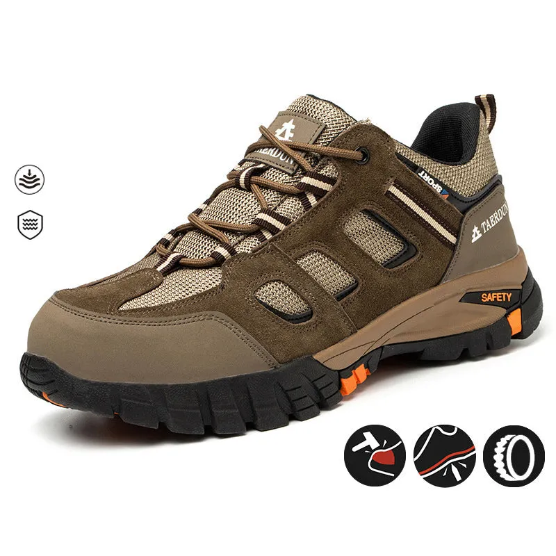 Breathable Steel Toe Boots for Men Women Work Puncture Proof Non Safety Slip Boot Construction Industrial Outdoor Comfortable Military Hiking Shoes