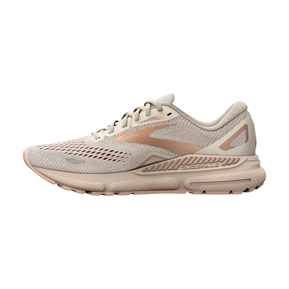 Brooks Women's Adrenaline GTS 23 B Width Crystal Grey/Villa/White