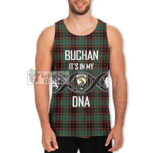 Buchan Ancient Tartan Men's Tank Top with Family Crest DNA In Me Style