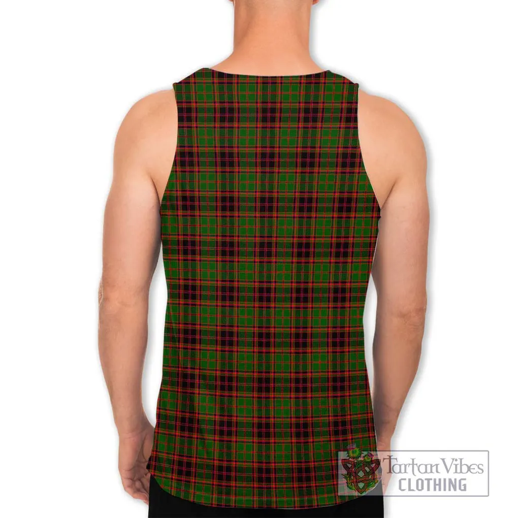 Buchan Tartan Men's Tank Top with Family Crest DNA In Me Style