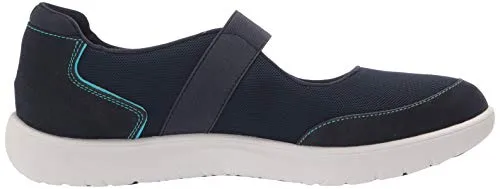 Clarks Womens Adella West Sneaker Navy Textile 5.5 Us Pair of Shoes