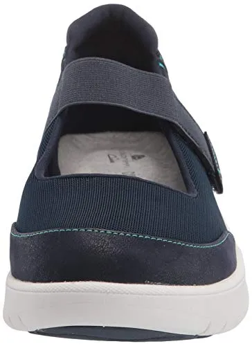 Clarks Womens Adella West Sneaker Navy Textile 5.5 Us Pair of Shoes