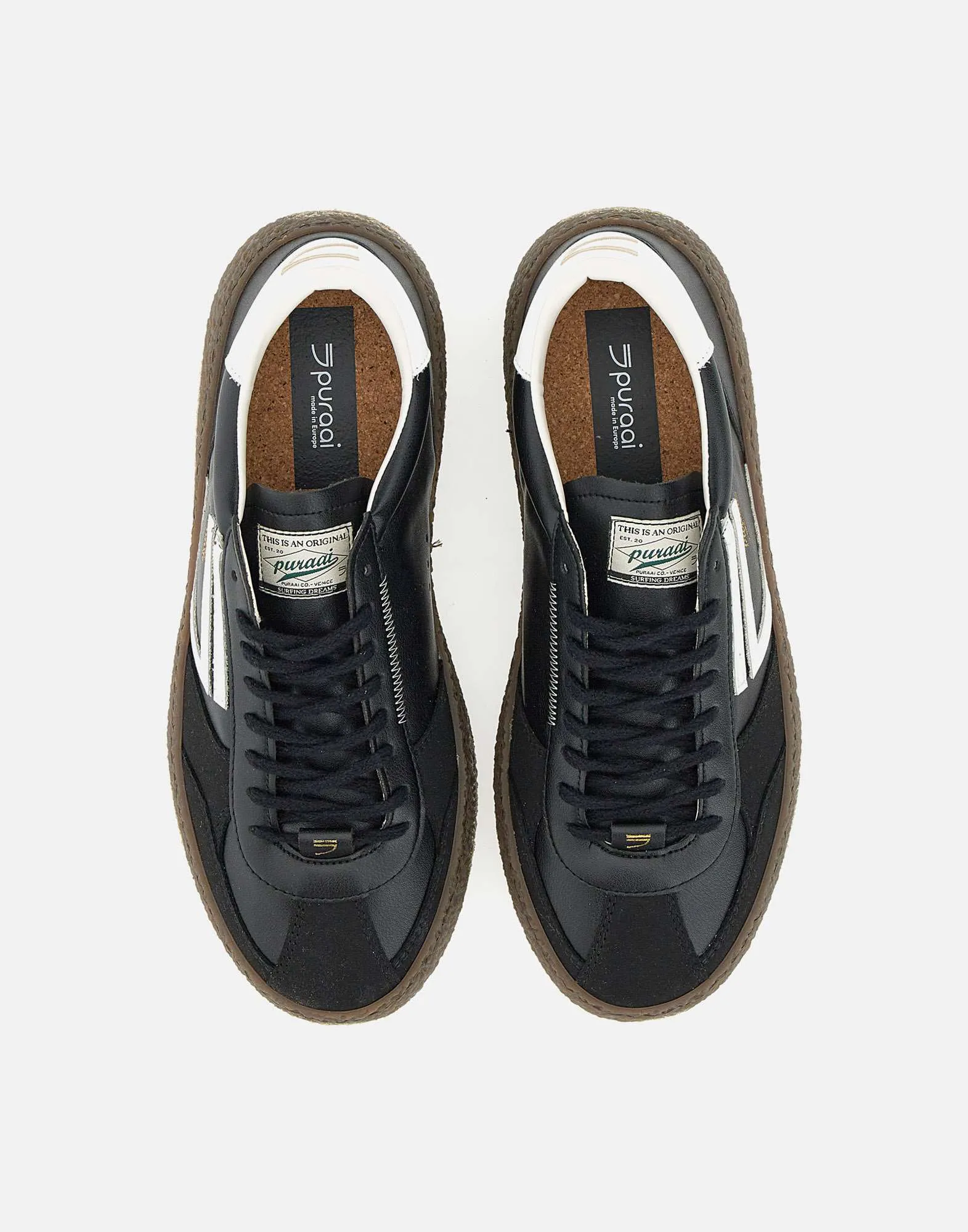 Classic Black Ecological Sneakers