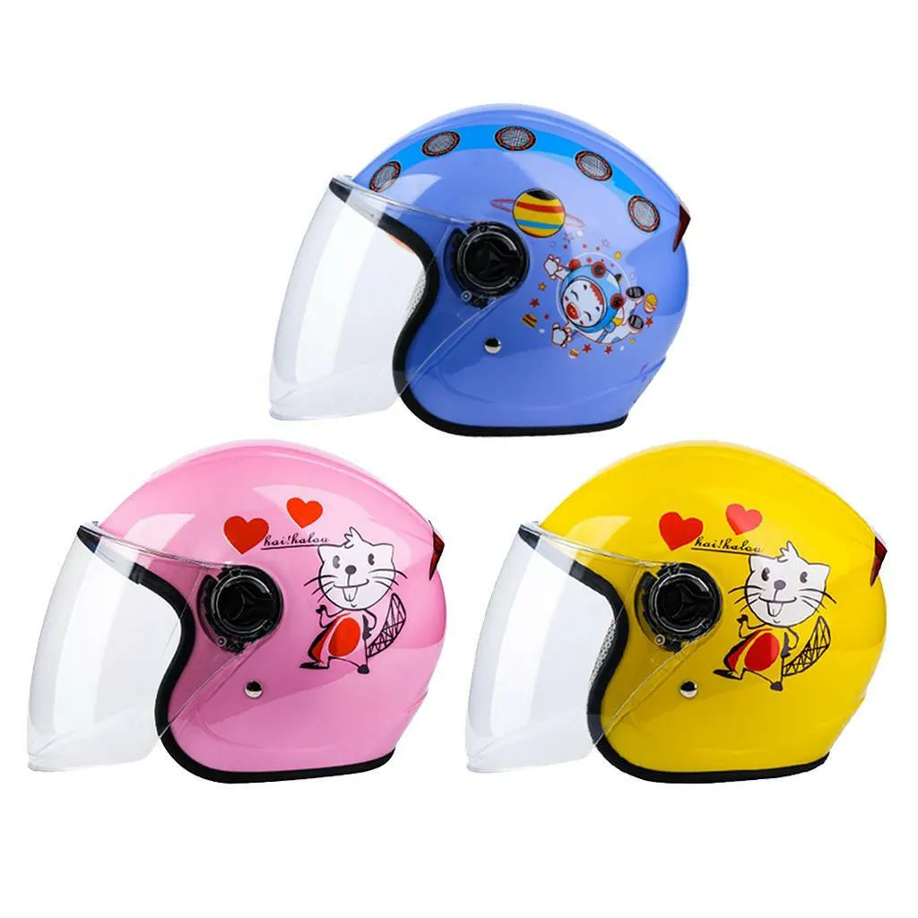 Cycle Bike Skateboard Scooter for Riding Safety Lightweight Breathable w/ Clear Visor for Kids