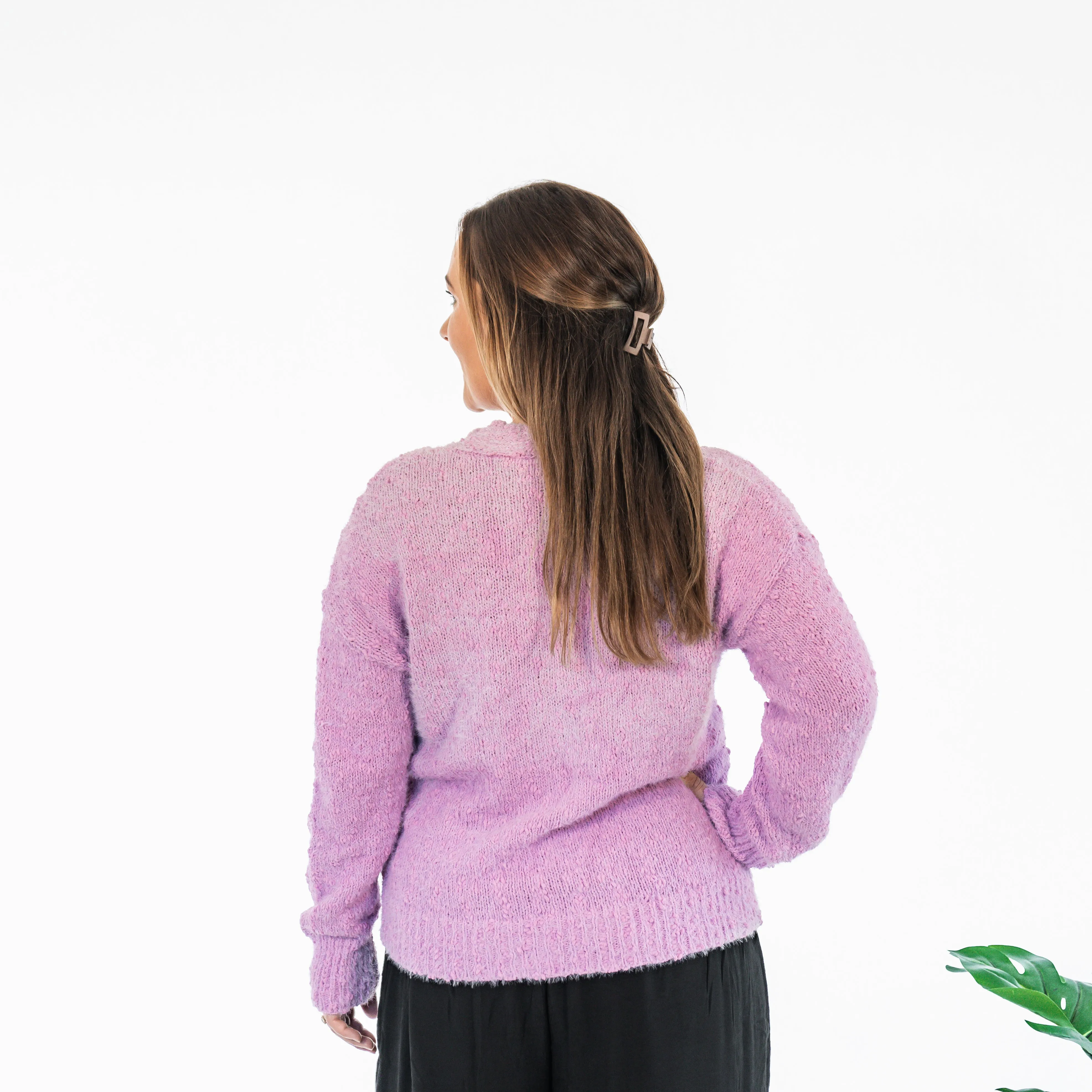 Della Oversize Knit  |  Lilac