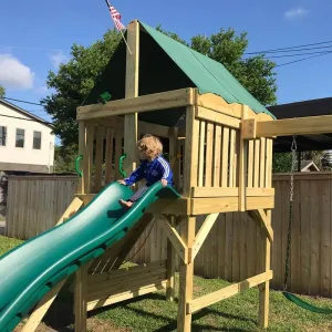 Explorer Swing Set: Space Saver Edition