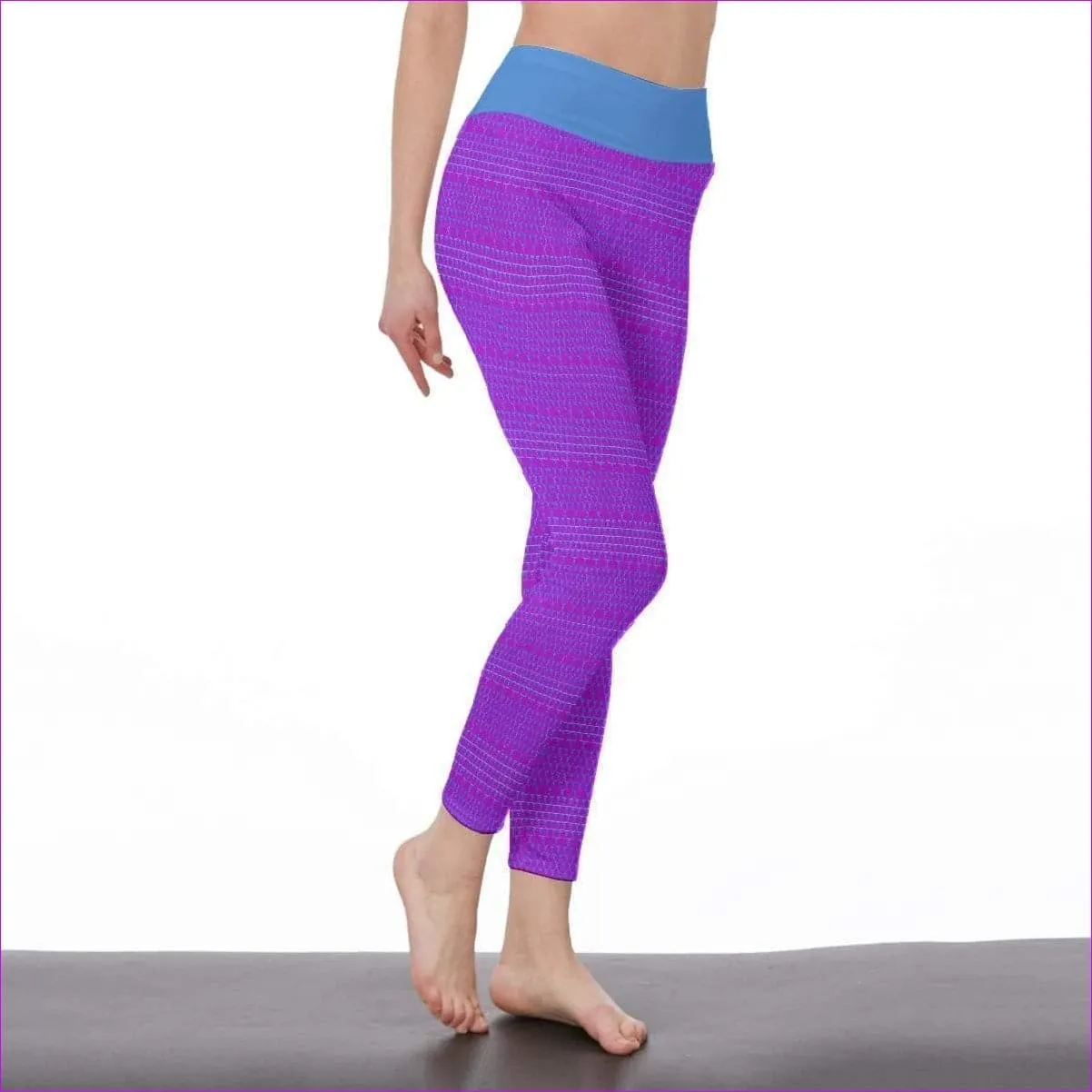 Fishnet Candy Womens Casual Leggings - Purple