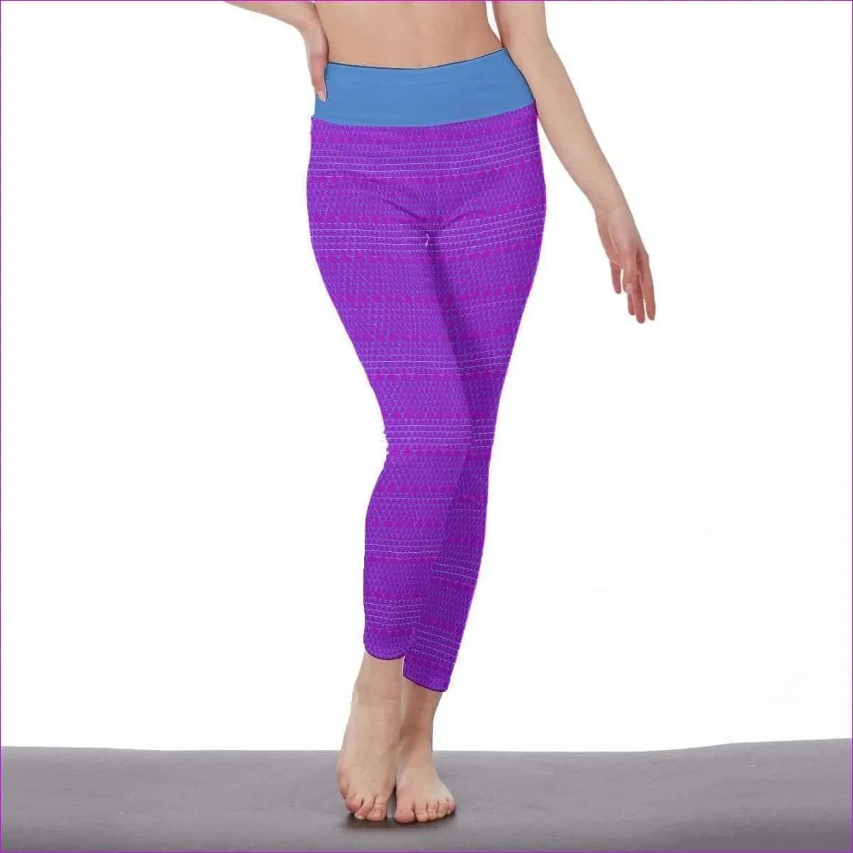 Fishnet Candy Womens Casual Leggings - Purple