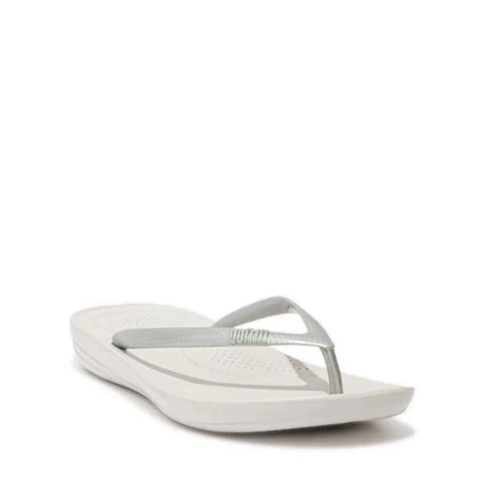 FitFlop E54011-020 IQUSHION Ergonomic FLIP-Flops Silver