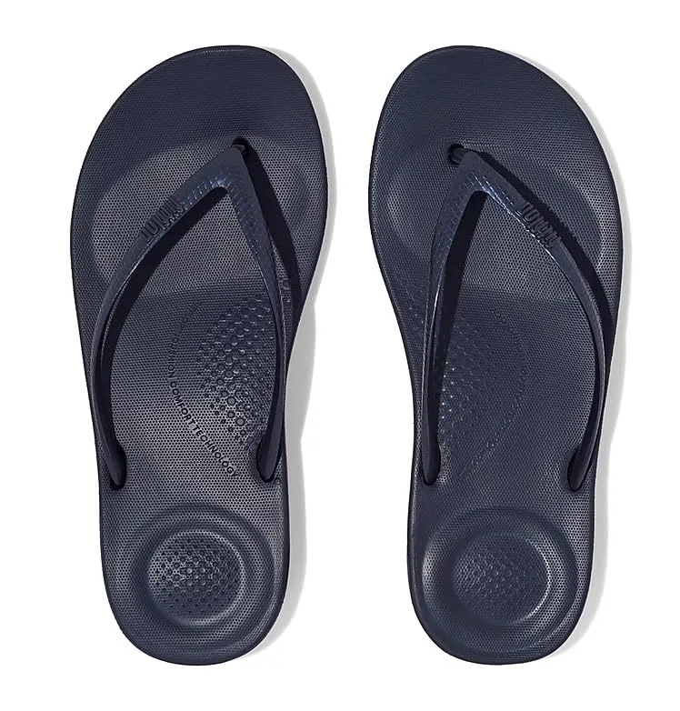 FitFlop E54399-020 IQUSHION ERGONOMIC FLIP-FLOPS Midnight Navy