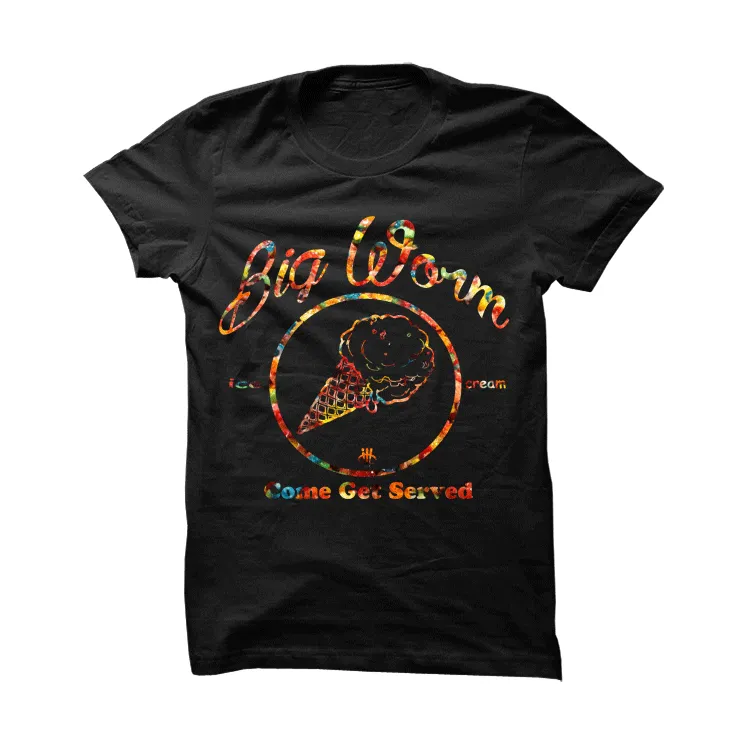 Foamposite One "Fruity Pebbles" Black T Shirt (Worm)