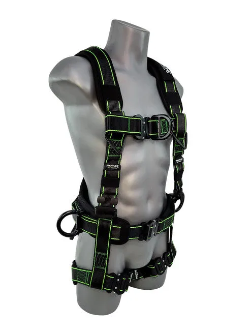 Frontline 200RE Elite Lite Climbing/Rescue Full Body Harness with Aluminum Quick Connect Buckles 2XL/3XL