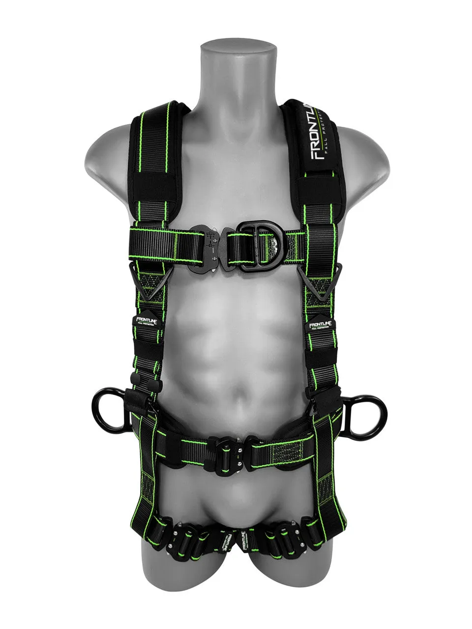 Frontline 200RE Elite Lite Climbing/Rescue Full Body Harness with Aluminum Quick Connect Buckles 2XL/3XL