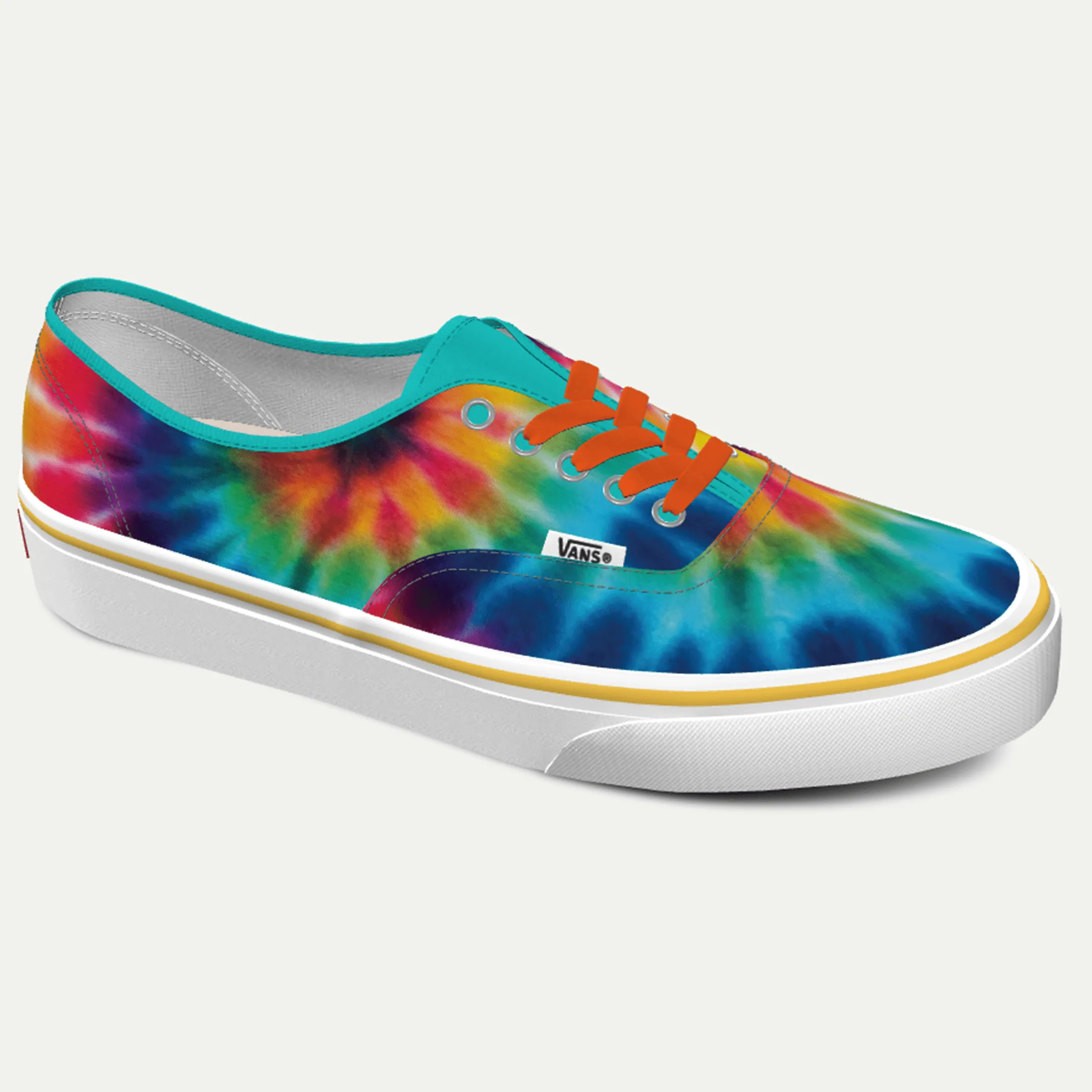 Funky Yeti x Vans Customs Authentic Shoes - Tie Dye