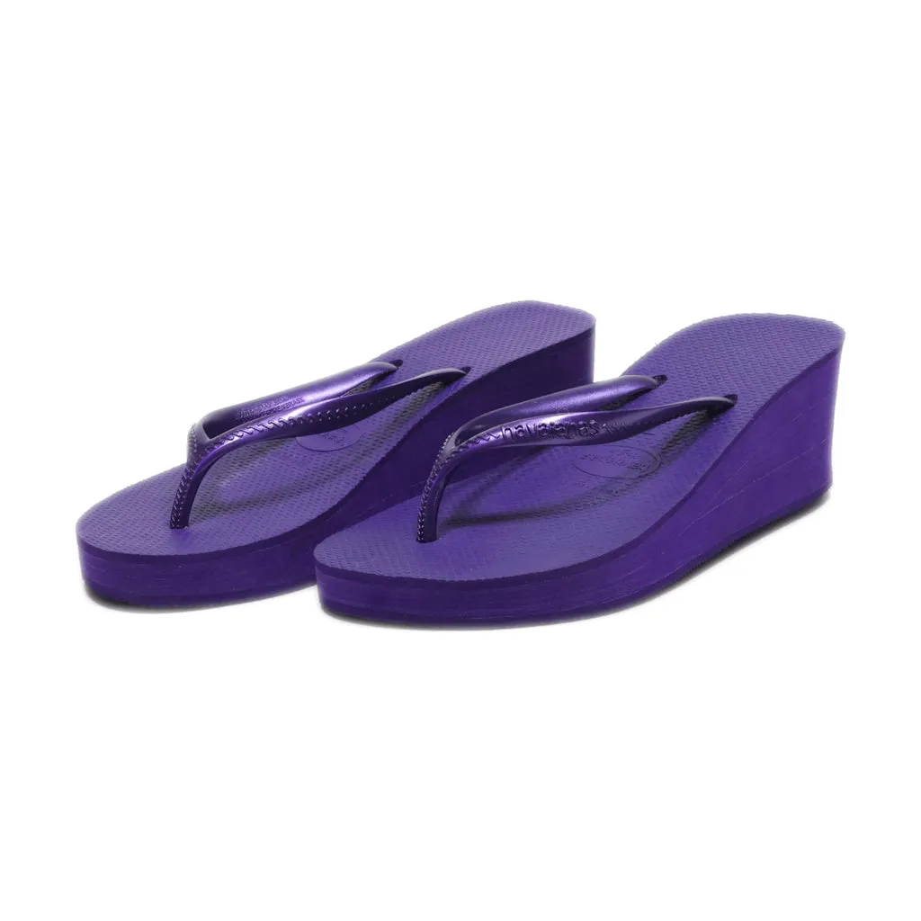 Havaianas Wedge Sandals Eva Purple Colour For Women