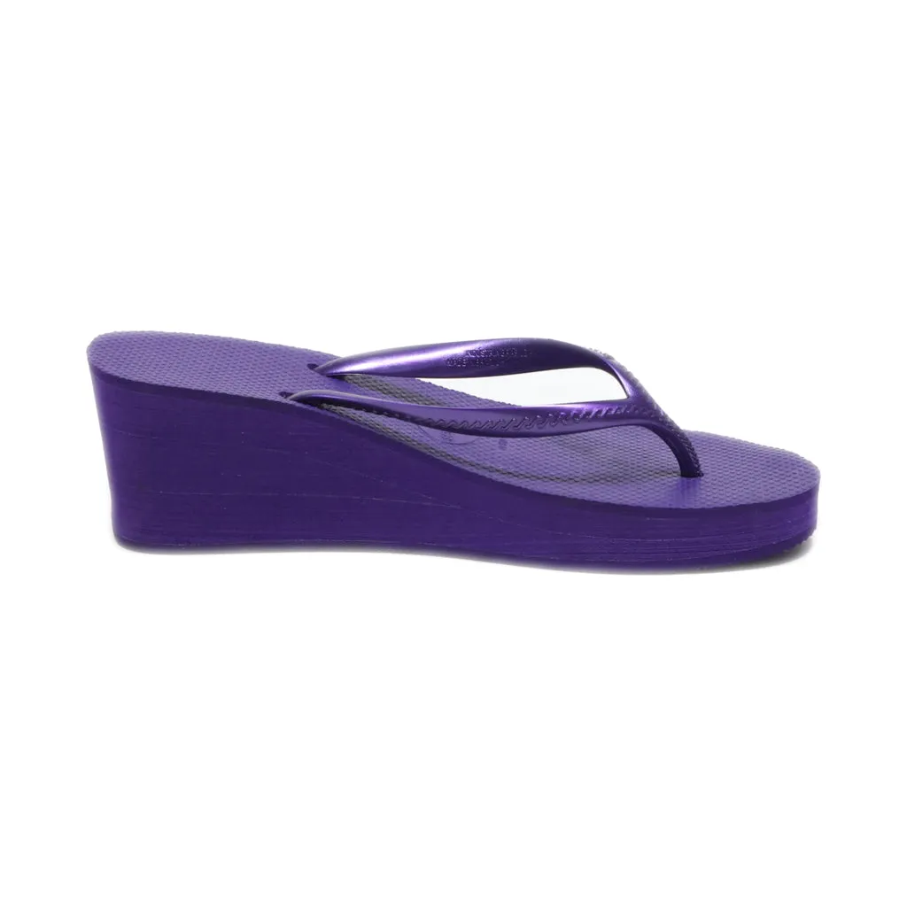 Havaianas Wedge Sandals Eva Purple Colour For Women