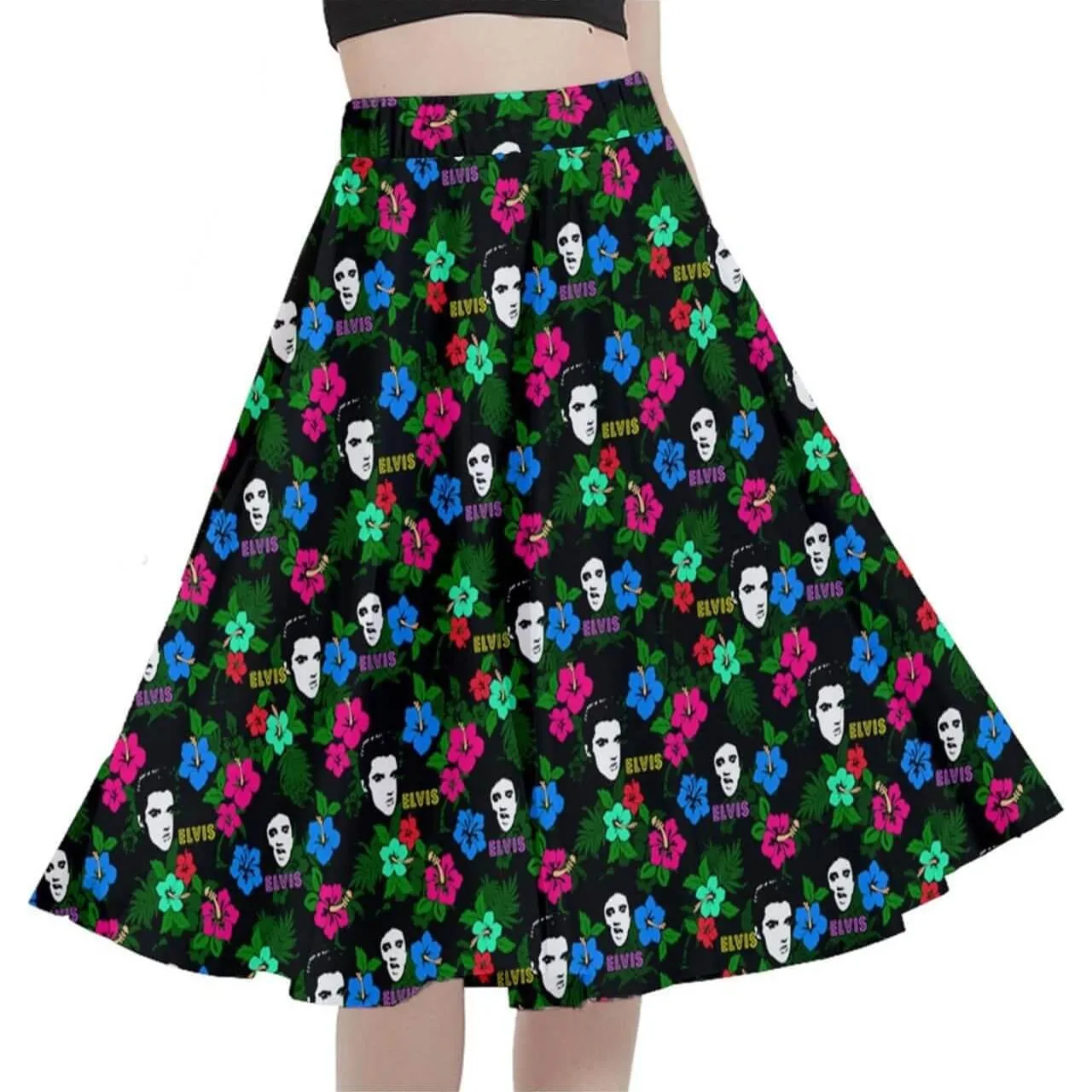 Hawaii Elvis Full Circle Skirt Various Colours