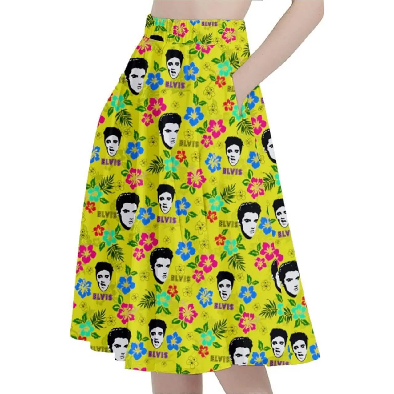 Hawaii Elvis Full Circle Skirt Various Colours