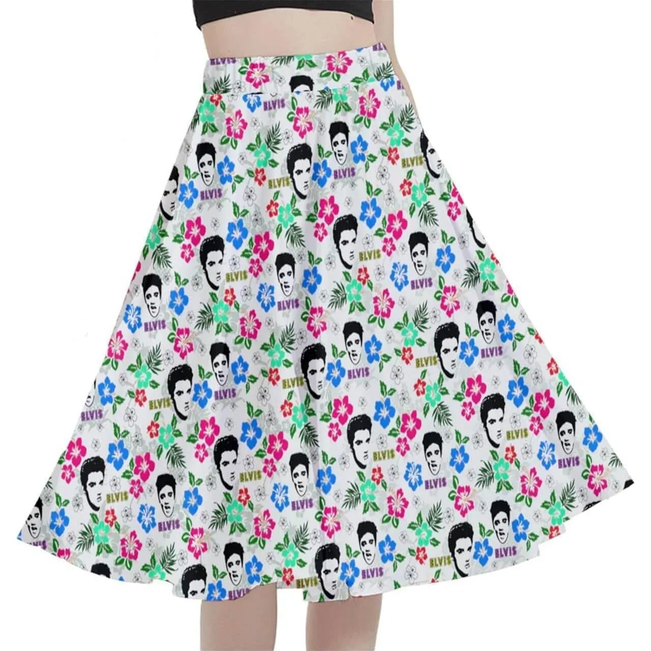 Hawaii Elvis Full Circle Skirt Various Colours