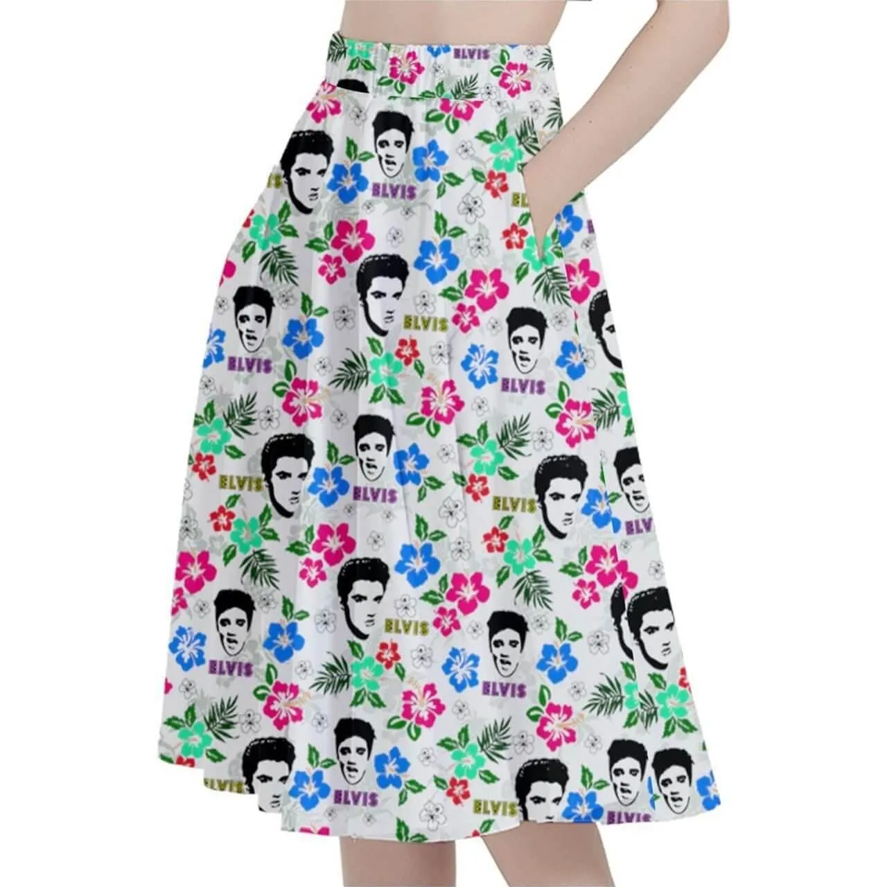 Hawaii Elvis Full Circle Skirt Various Colours