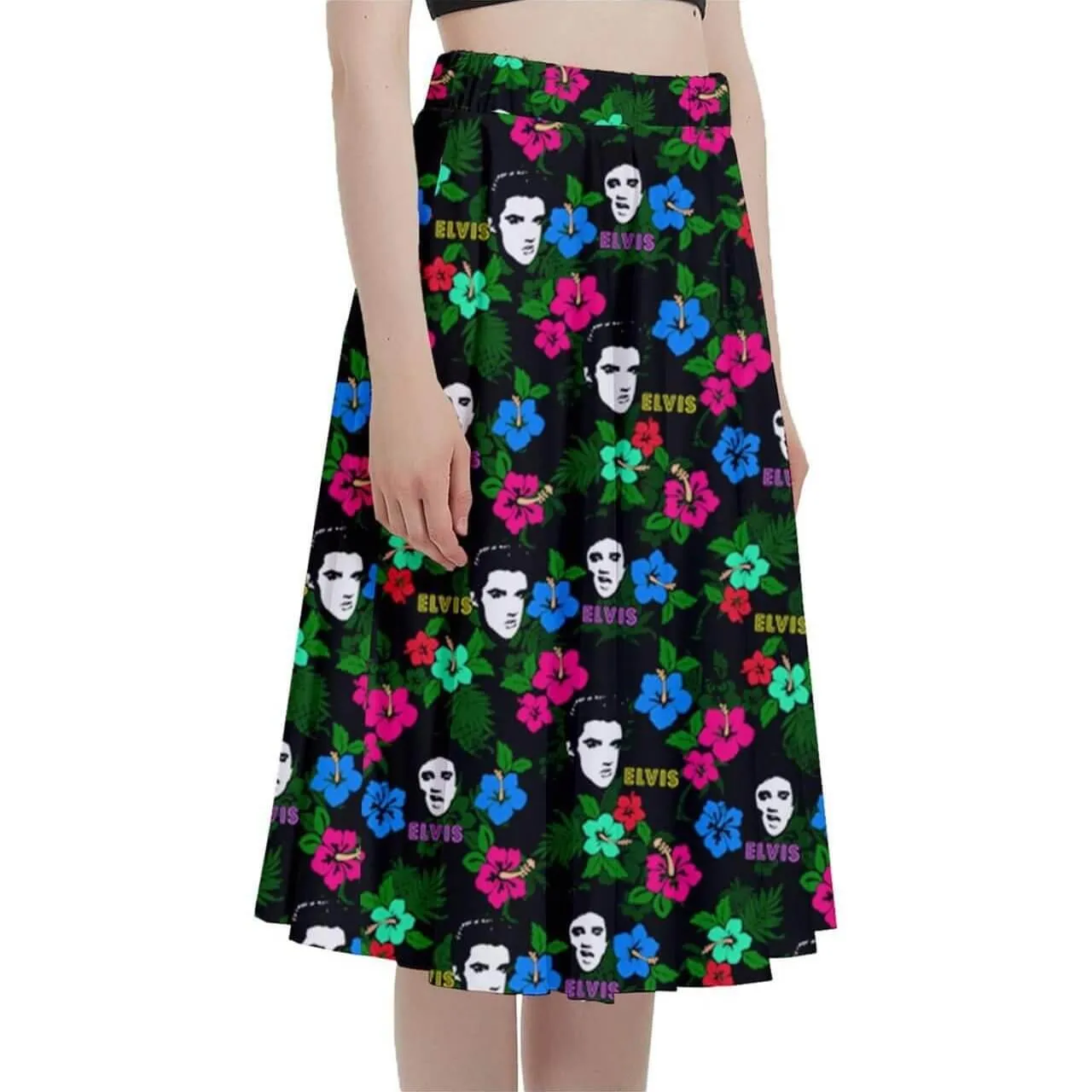 Hawaii Elvis Full Circle Skirt Various Colours