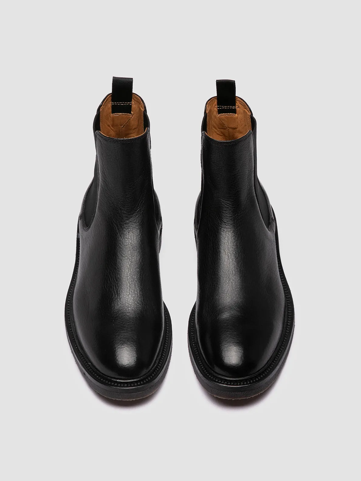 HOPKINS FLEXI 204 - Black Leather Chelsea Boots