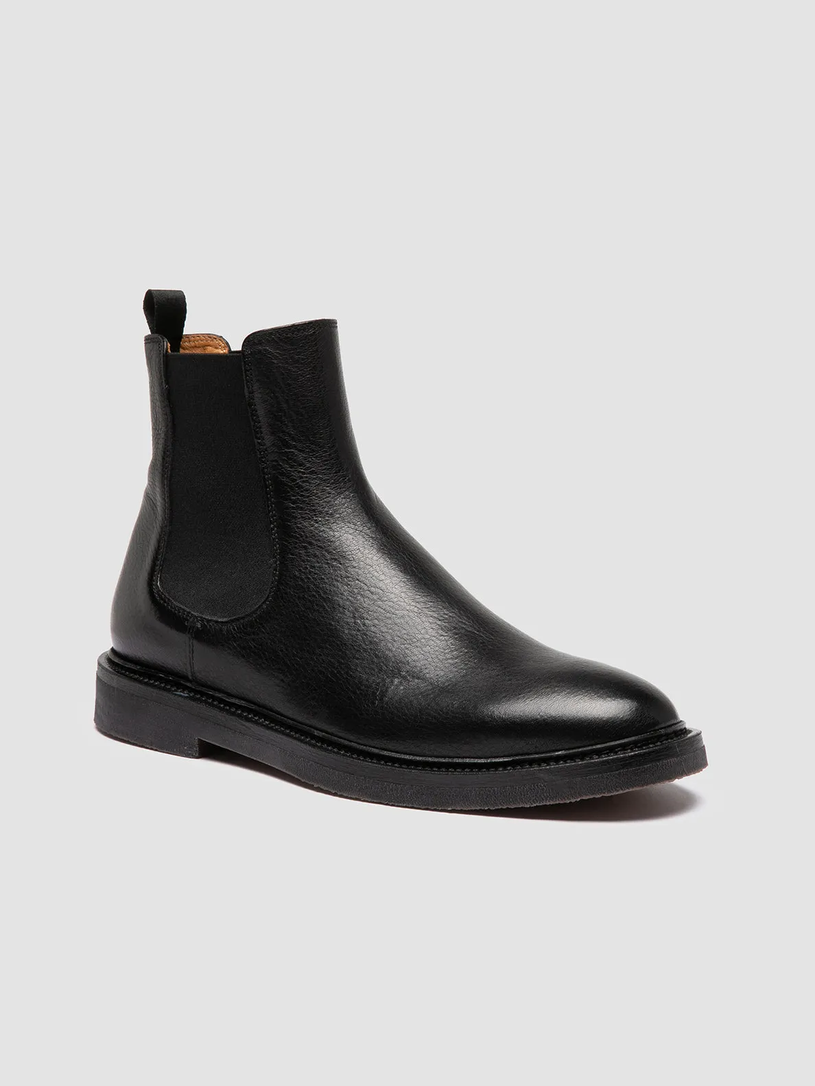 HOPKINS FLEXI 204 - Black Leather Chelsea Boots