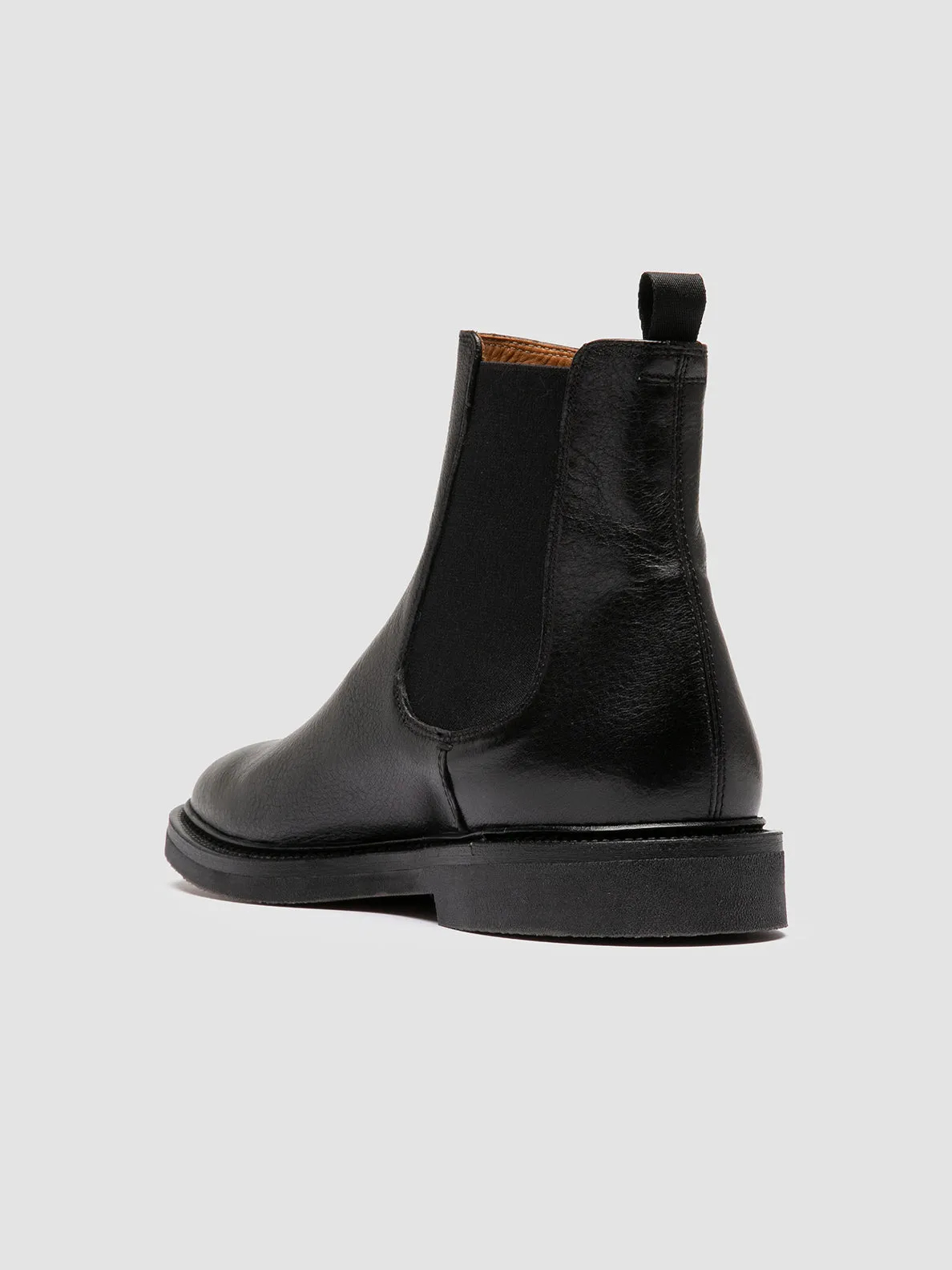 HOPKINS FLEXI 204 - Black Leather Chelsea Boots