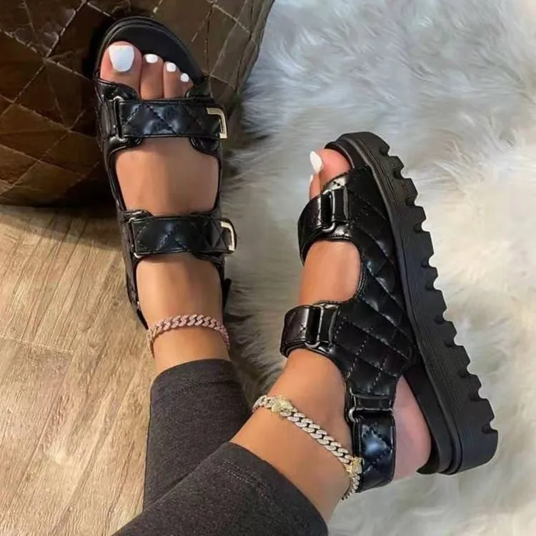 Hot selling thick-soled velcro beach sandals HPSD050