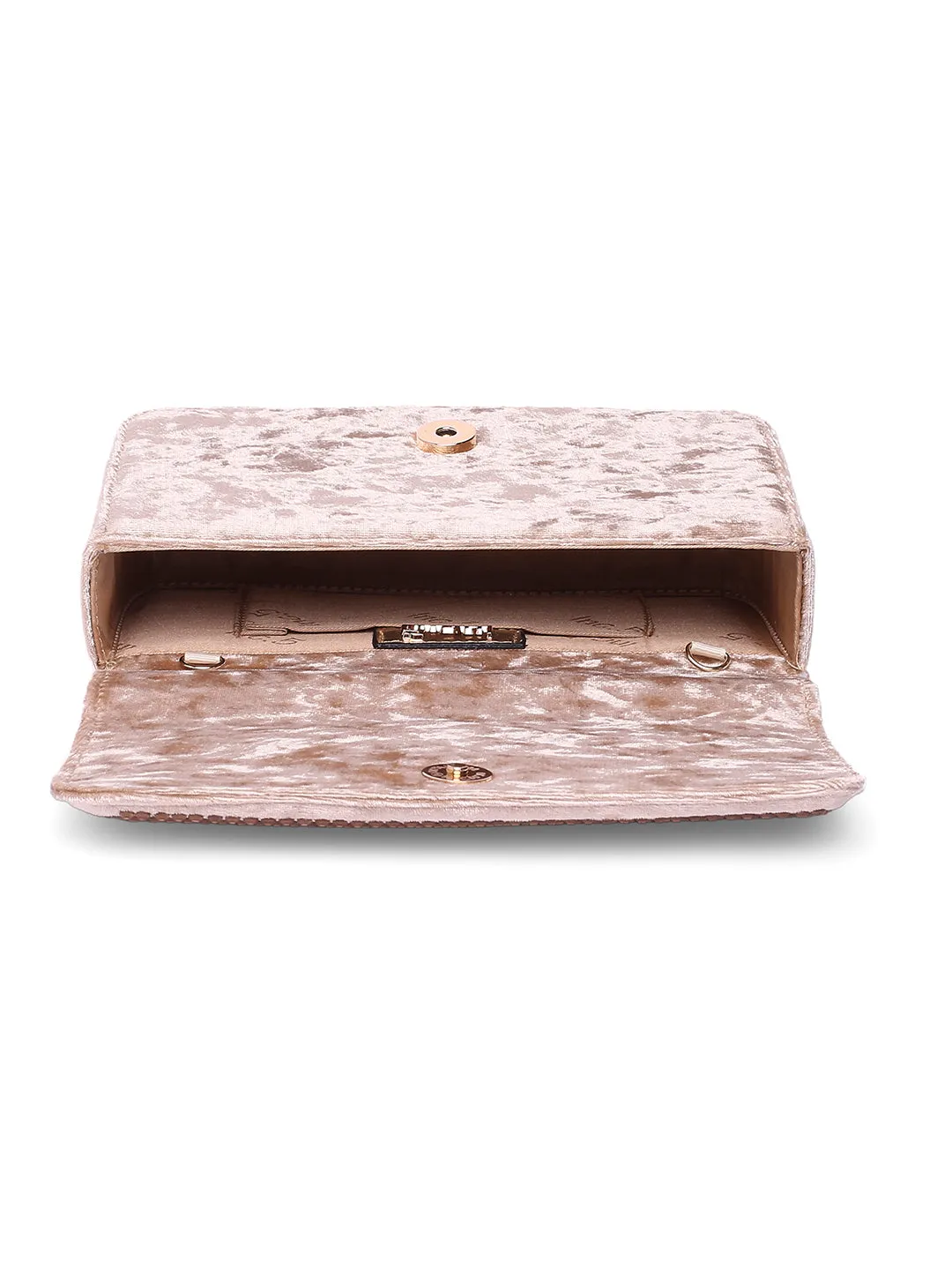 Inc.5 Women Gold Embellished Fancy Clutch