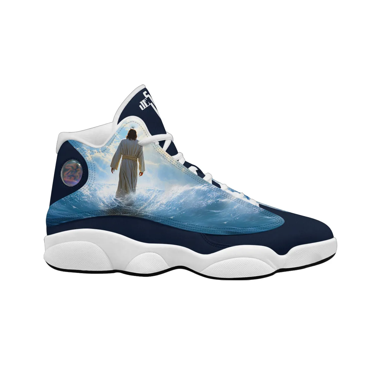 Jesus Walk By Faith J13 Shoes - Jesus Cross Shoes - Jesus Beach Mens J13 Shoes