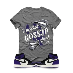 Jordan 1 Retro High purple/black Grey T (GOSSIP)