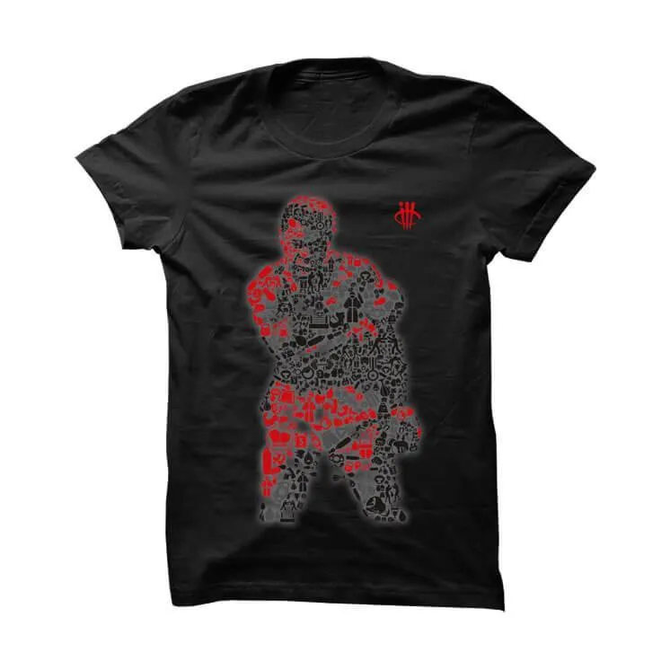 Jordan 12 Flu Game Black T Shirt (Ali)