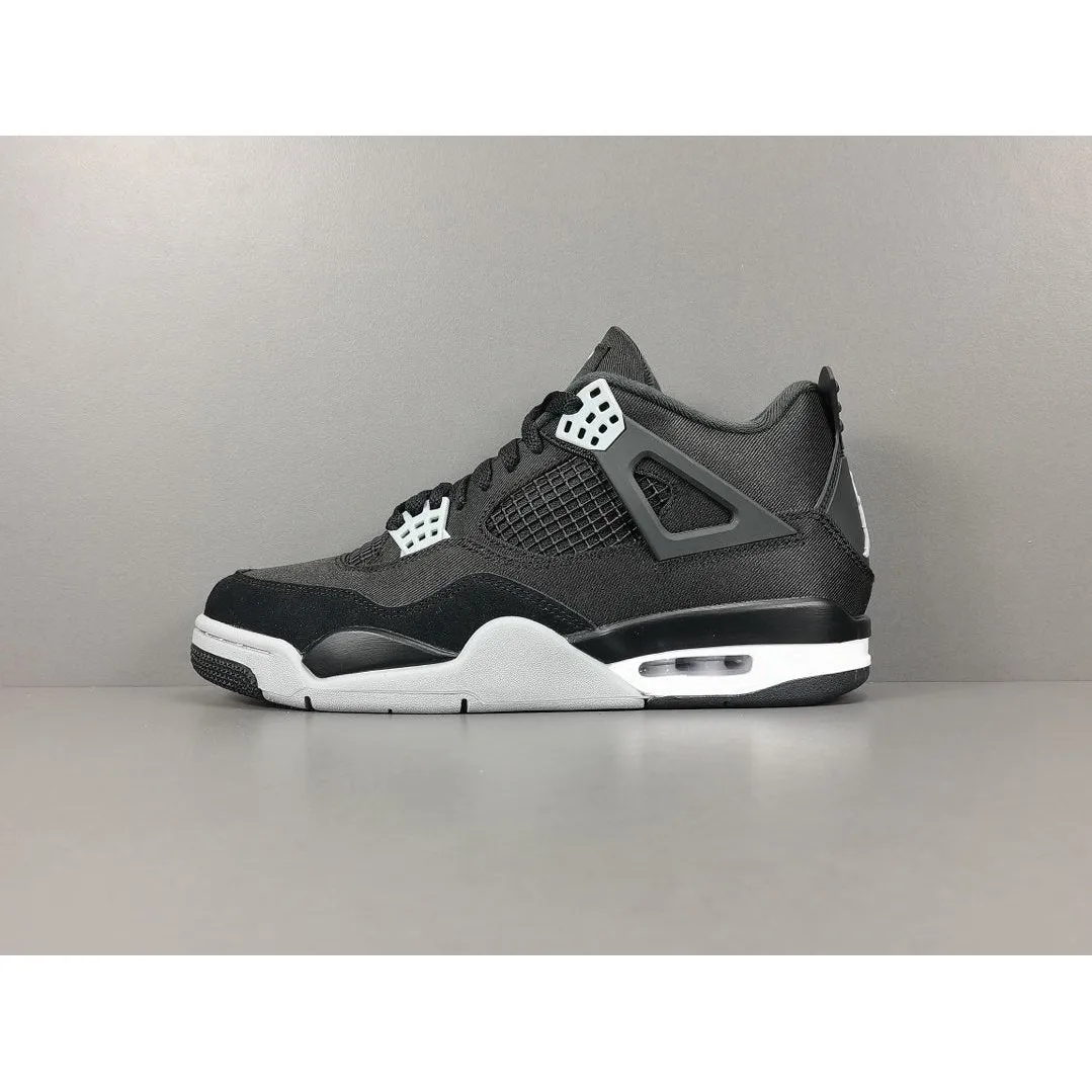 JORDAN 4 x BLACK CANVAS