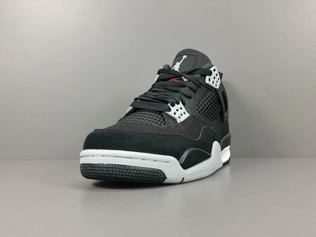 JORDAN 4 x BLACK CANVAS