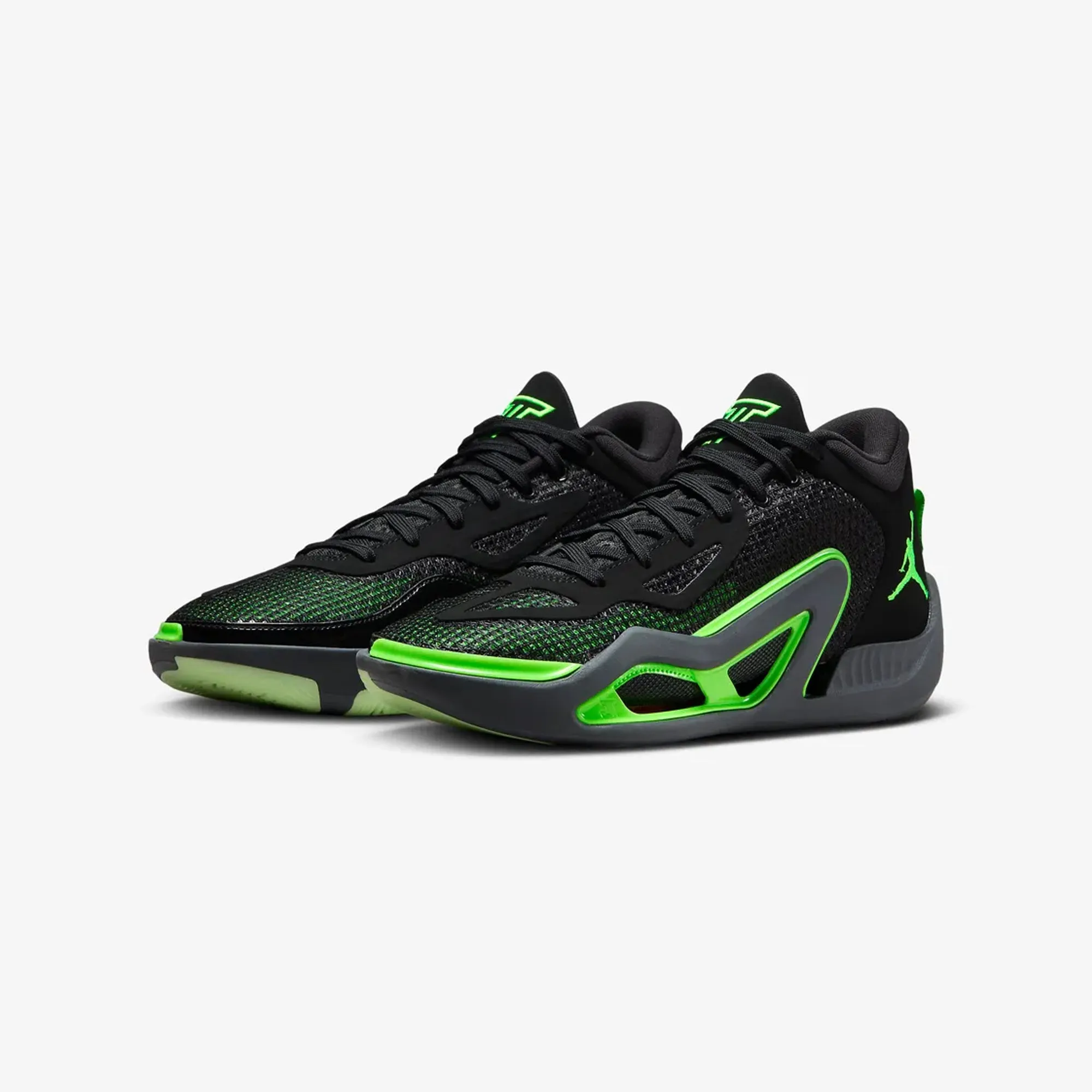 Jordan | TATUM 1 "HOME TEAM" PF  { BLACK/GREEN STRIKE-ANTHRACITE