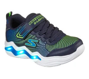 Kids Boys Skechers Erupters Iv Shoes Navy / Lime