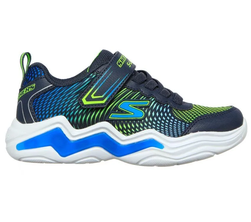 Kids Boys Skechers Erupters Iv Shoes Navy / Lime