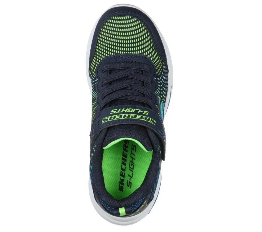 Kids Boys Skechers Erupters Iv Shoes Navy / Lime