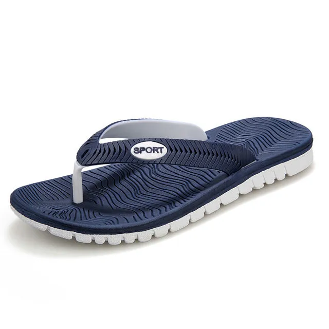 KLYWOO Plus Size 45 New Summer Men Sandals Fashion Breathable Beach Slippers Flip Flops EVA Massage Slippers For Men's Sandals