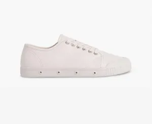 Leather Low Top Trainers in White