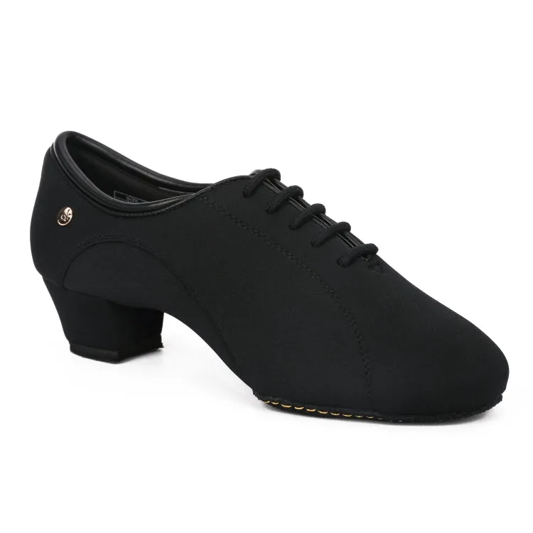 Liberty Dance, L3017-18, Black Fabric, Split-Sole, 1.5” Cuban Heel