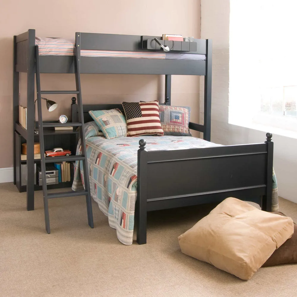 Little Folks Furniture - Fargo High Sleeper with 4ft Double - Painswick Blue