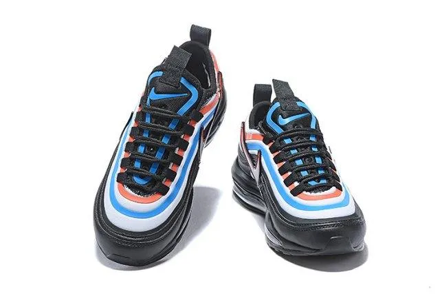 Max 97 Ultra 17 Black Blue Orange Silver  Men's Running Shoes