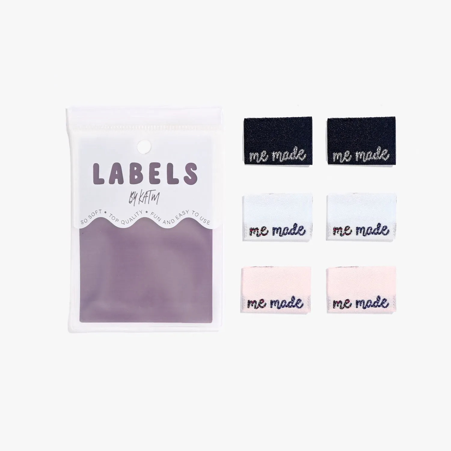 'Me Made' Side Seam Labels | 6 Sew-in Labels