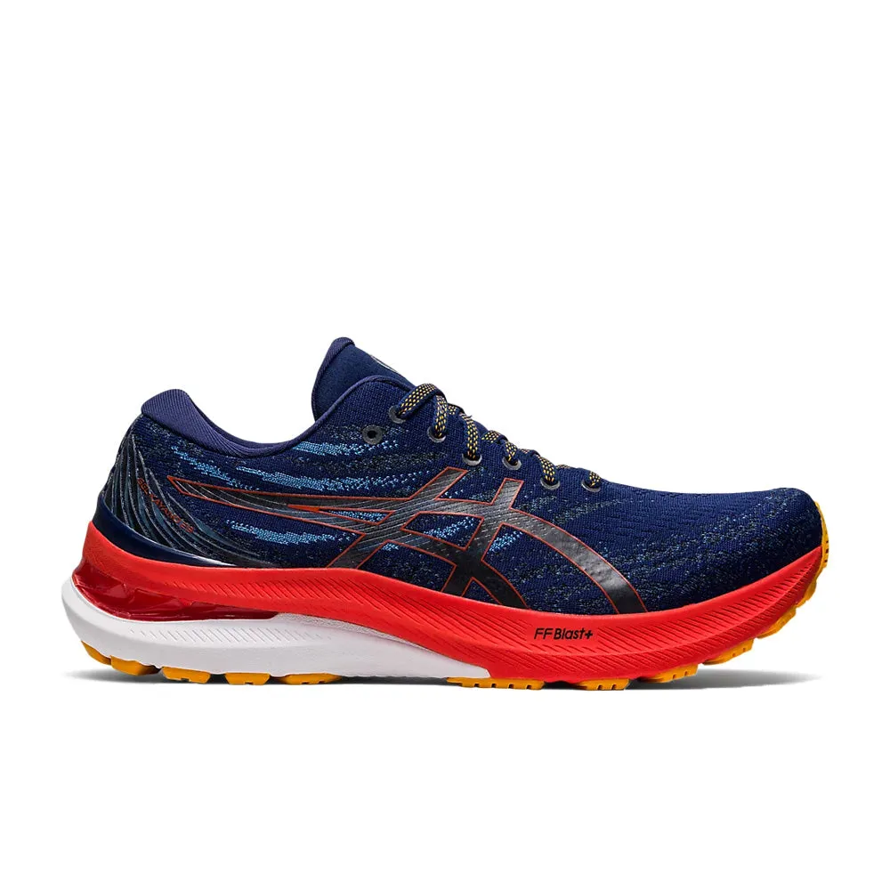 Men's Asics Gel-Kayano 29, Deep Ocean/Cherry Tomato, 12.5 4E Extra Wide