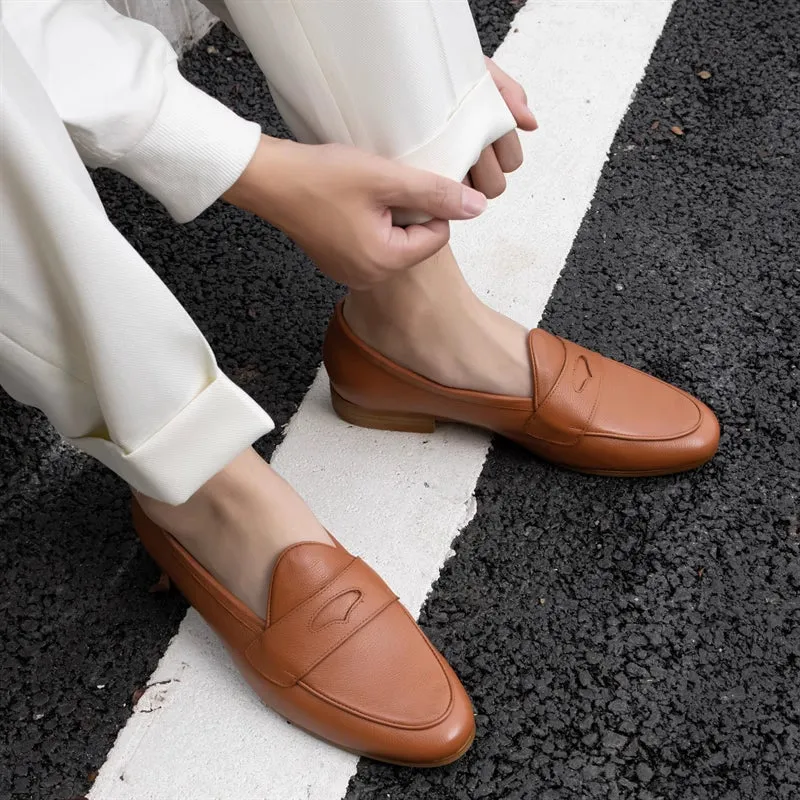 Men's Leather Penny Loafers