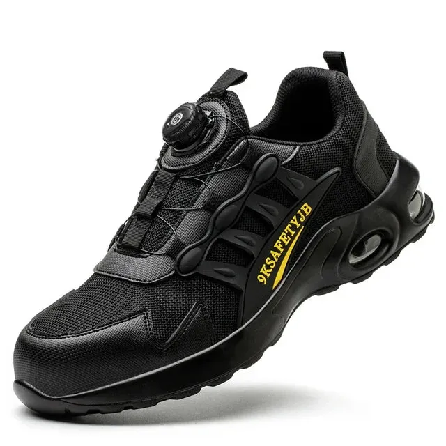 Men's Rotating Button Steel Toe Shoes, Indestructible, Puncture-Proof